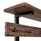 Alaterre Furniture Pomona Entryway Hall Tree with Bench, Shelves & Coat Hooks, Depth: 14 AMBA2820 - alternate 6